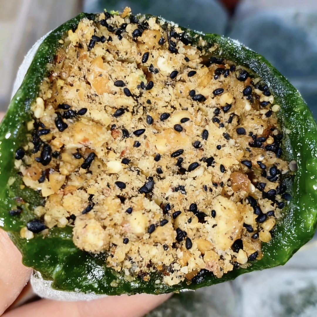 【惠州罗浮特色糕点】客家艾糍罗浮山小糍粑芝麻花生红豆糯米现磨青团糯糯叽叽零食手工500g一盒罗浮山特色美食