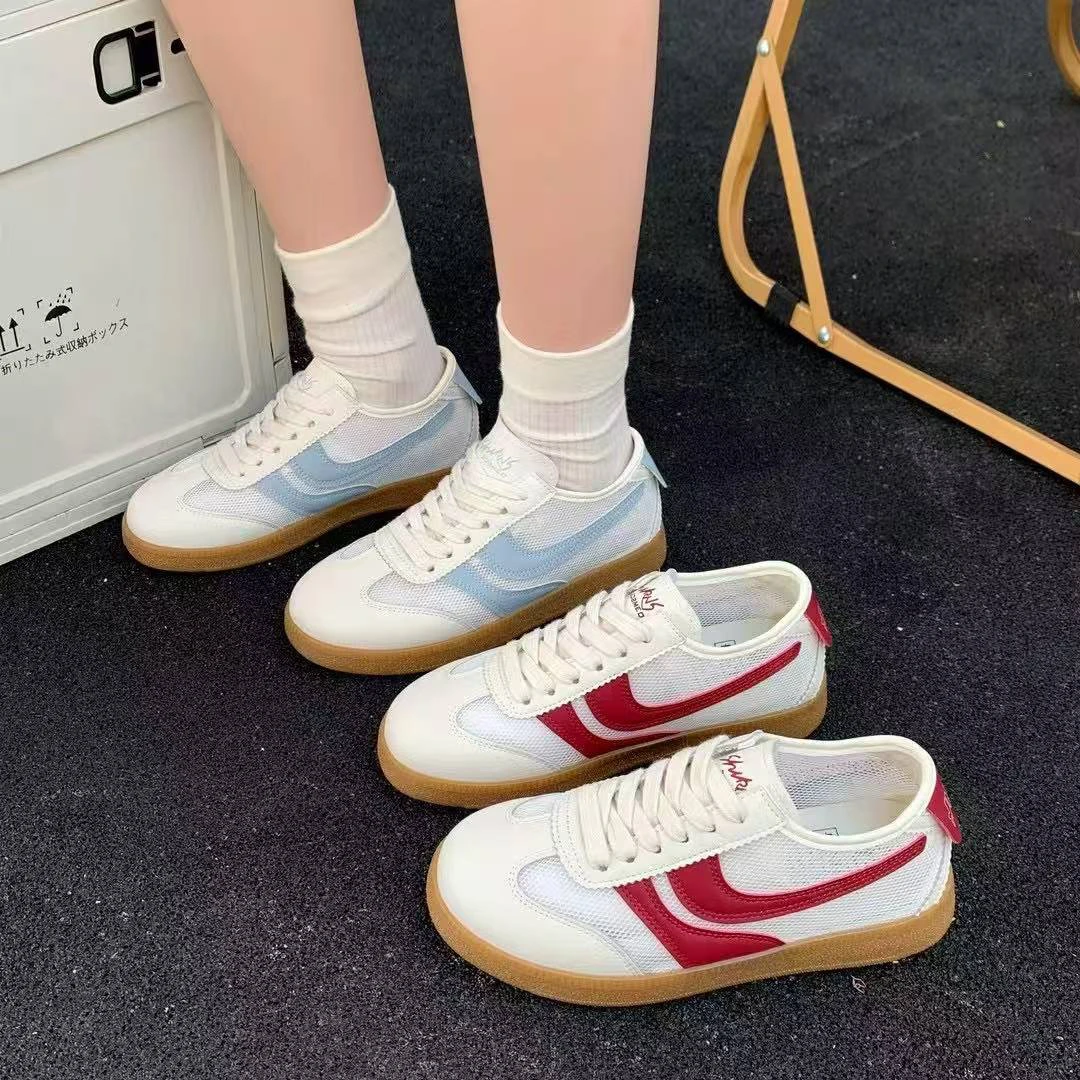 皇主角）夏天网面德训板鞋女百搭D30