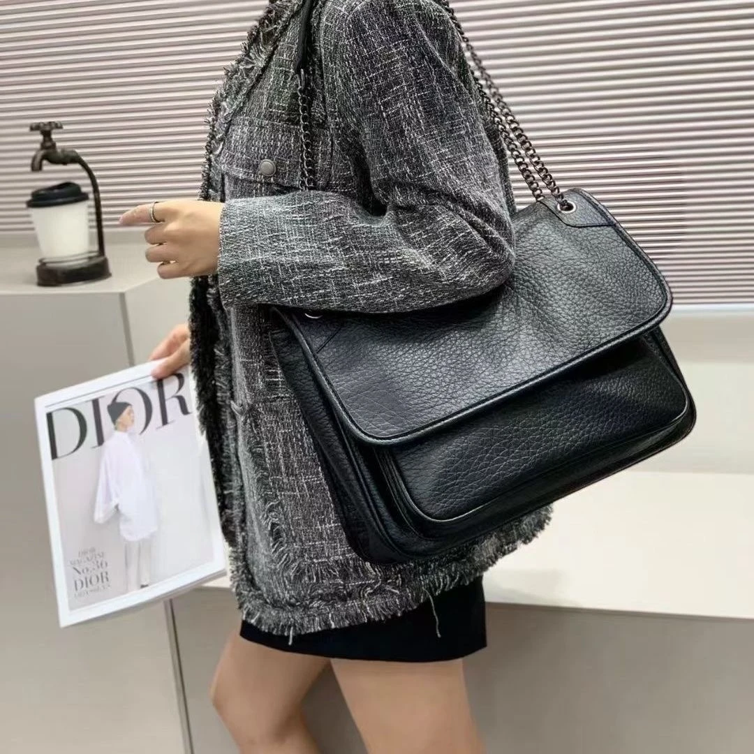 新款暗黑机场大流浪简约百搭休闲女包韩版时尚女士包包通勤大托特