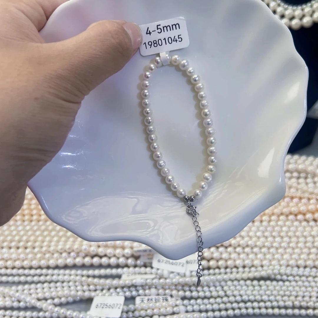 项链手串耳饰吊坠淡水珍珠银S925镶嵌