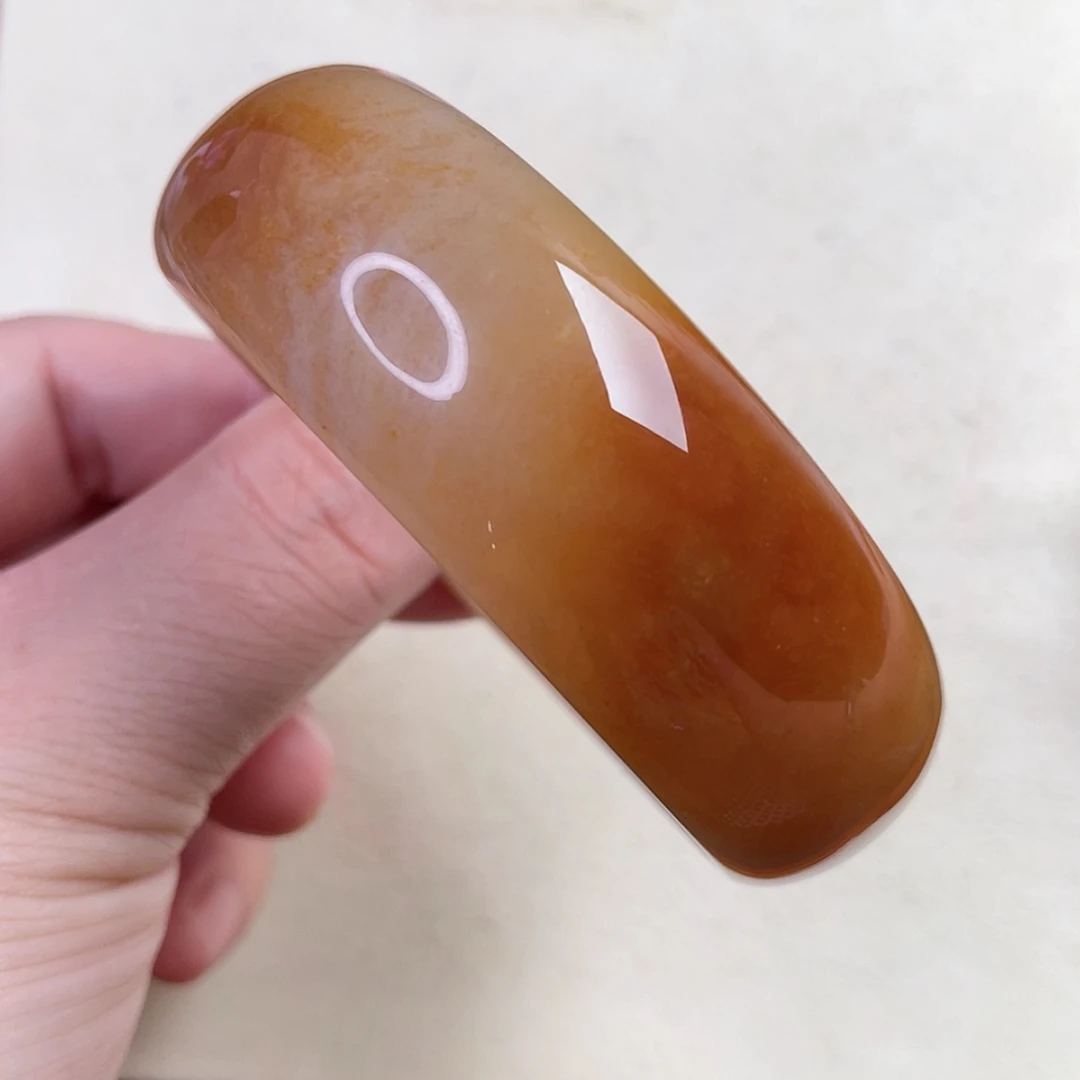 【闪购商品】硅化玉手镯未镶嵌圈口56