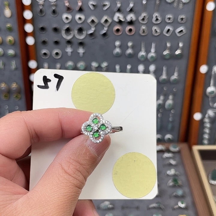 翡翠戒指未镶嵌翡翠57