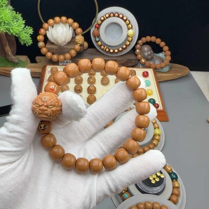 猴头核桃吊坠丁*尔全品老型猴头手串私人订制