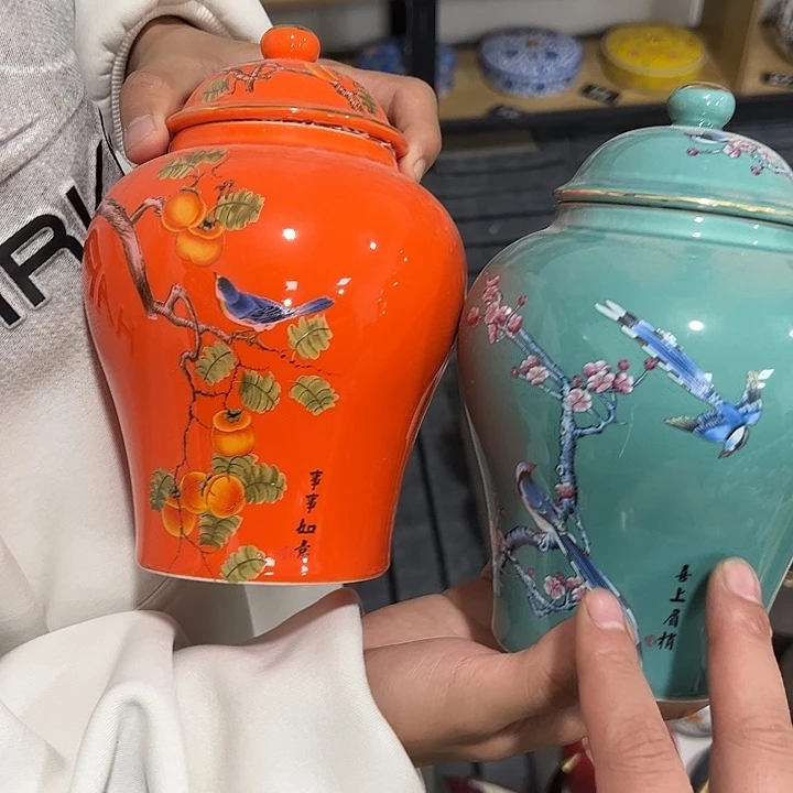 茶叶罐陶瓷家用储物罐瑕疵福利品介意勿拍