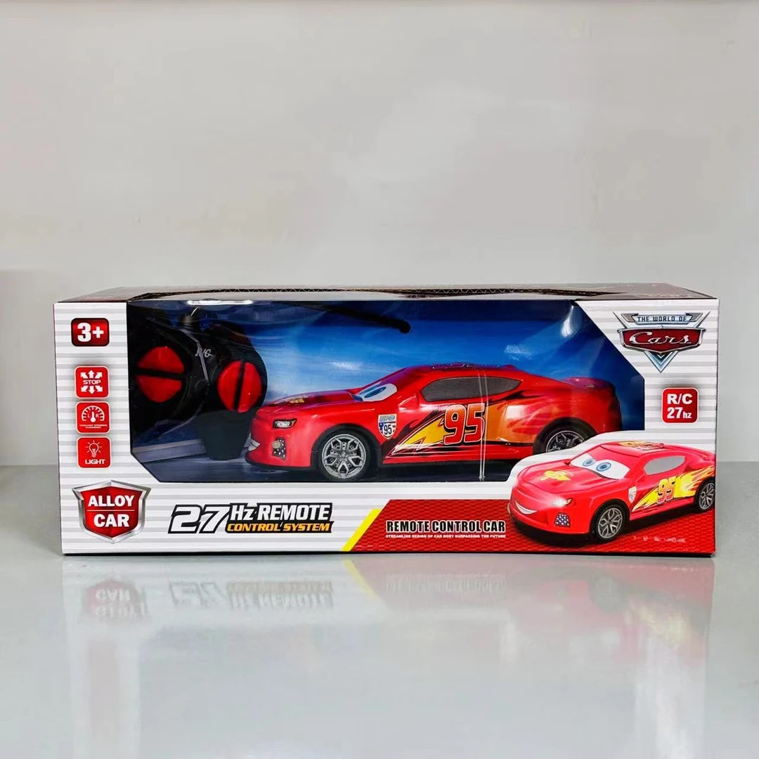 合金卡通麦昆遥控跑车4通模型车