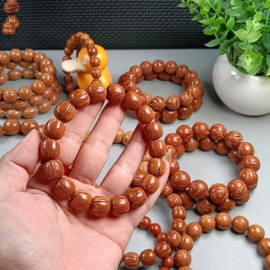 净***月桃核手串铁籽红魔老型13