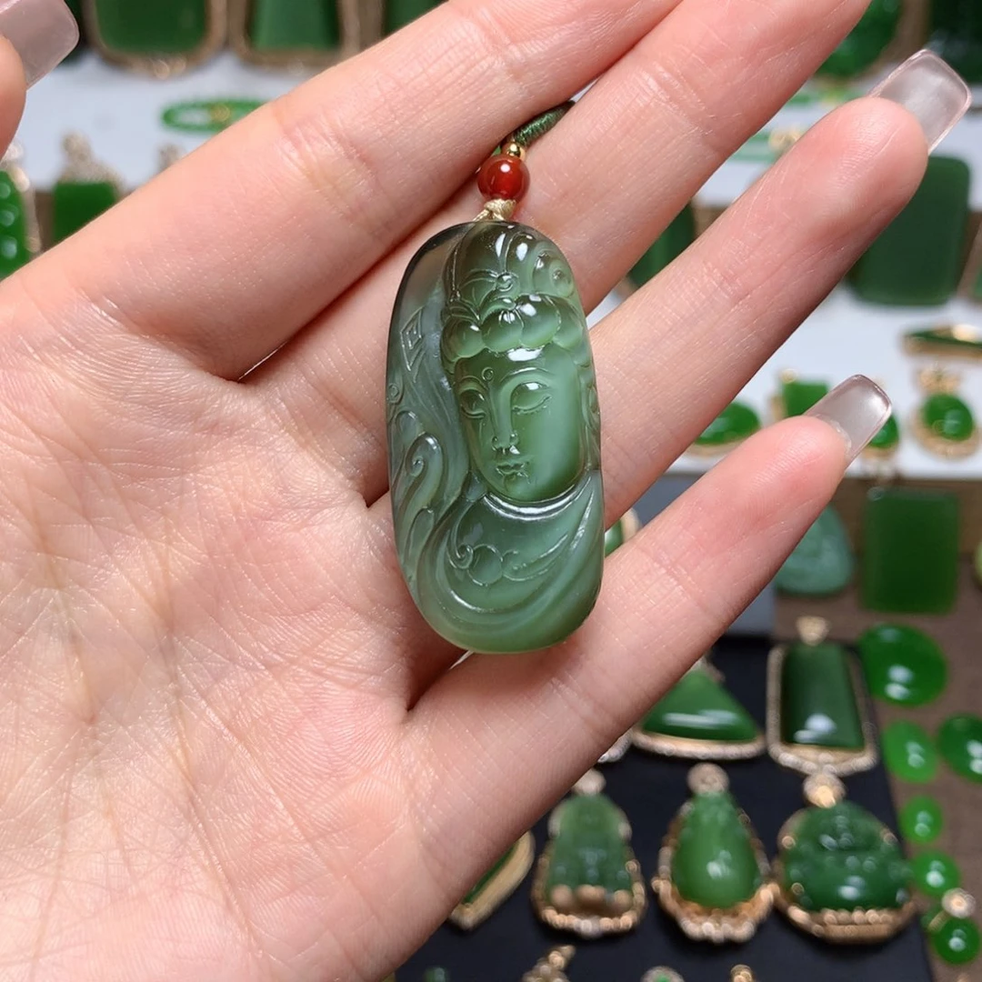 和田玉（碧玉）裸面未镶嵌