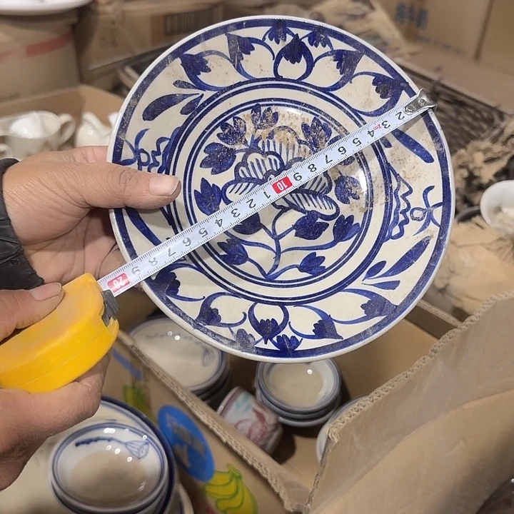 库存微瑕手绘盘子