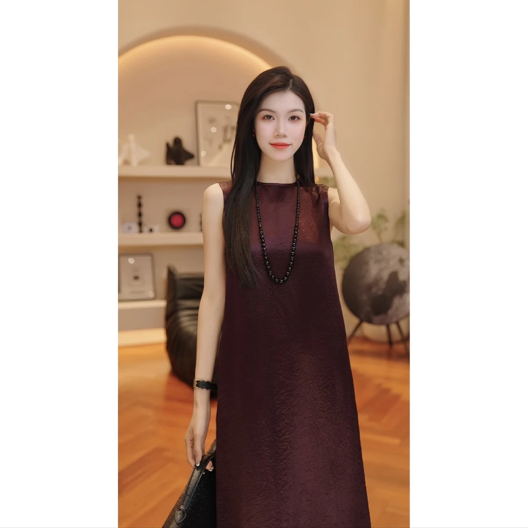 THE MENG【晚宴】100醋酸温柔气质显瘦时尚法式连衣裙#M252G0004