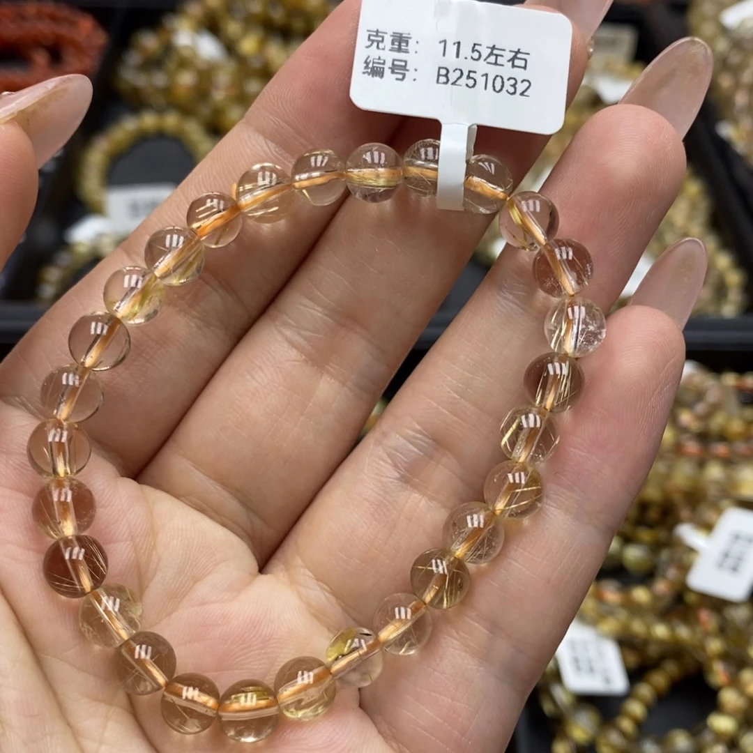 发晶手串未镶嵌卓慕水晶b251032