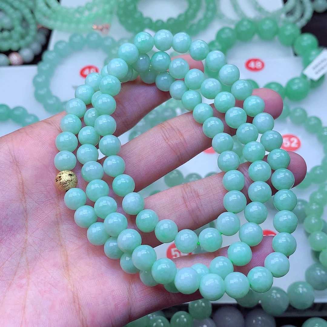 翡翠未镶嵌毛衣链