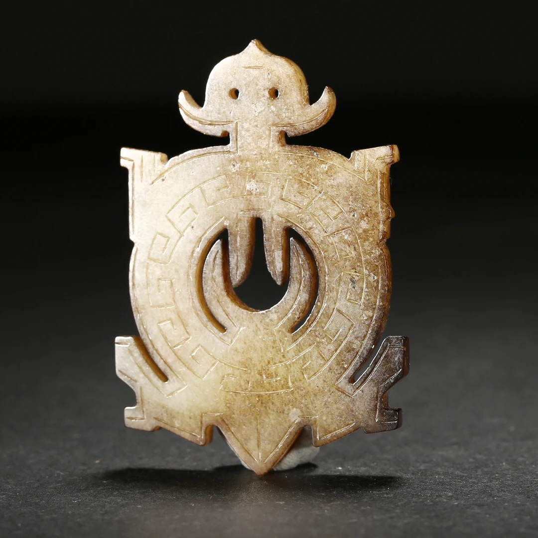 明代*秦式龟纹玉佩/01LZF0366/和田玉【北京文博】