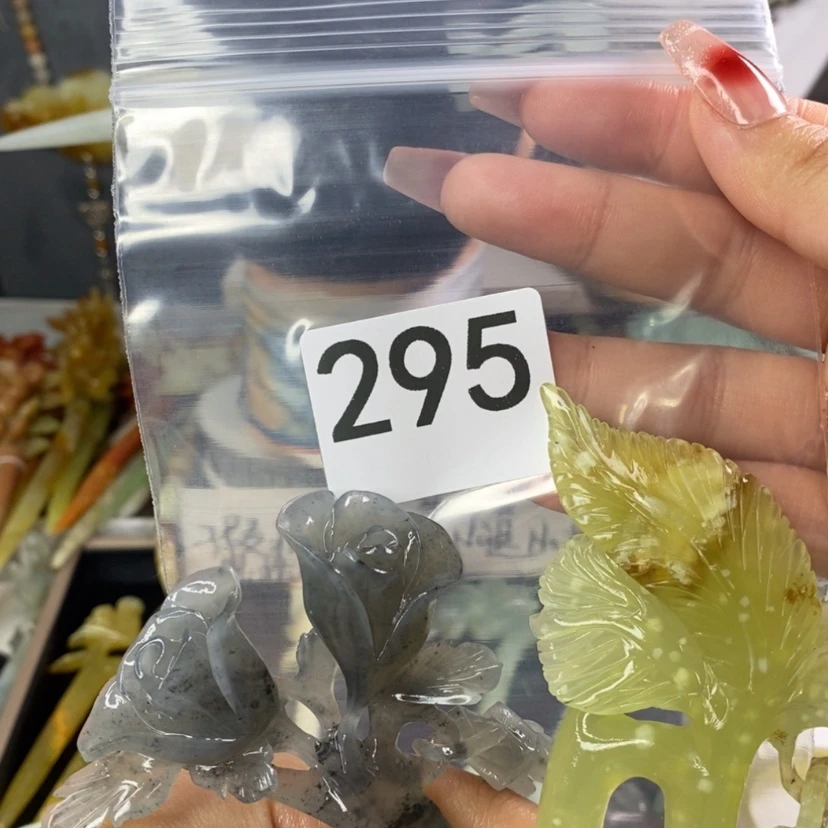 【闪购商品】岫玉发饰未镶嵌麦***仙