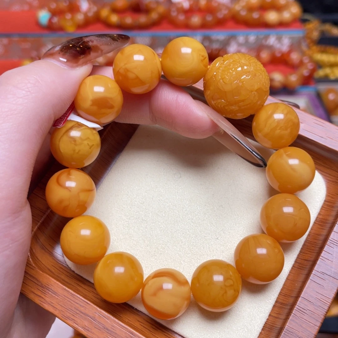 蜜蜡未镶嵌手链手串