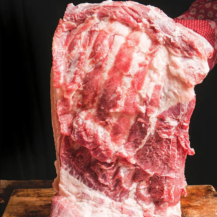 白猪（五花肉）8斤去皮东北笨猪肉瓦房店农村新鲜土猪肉