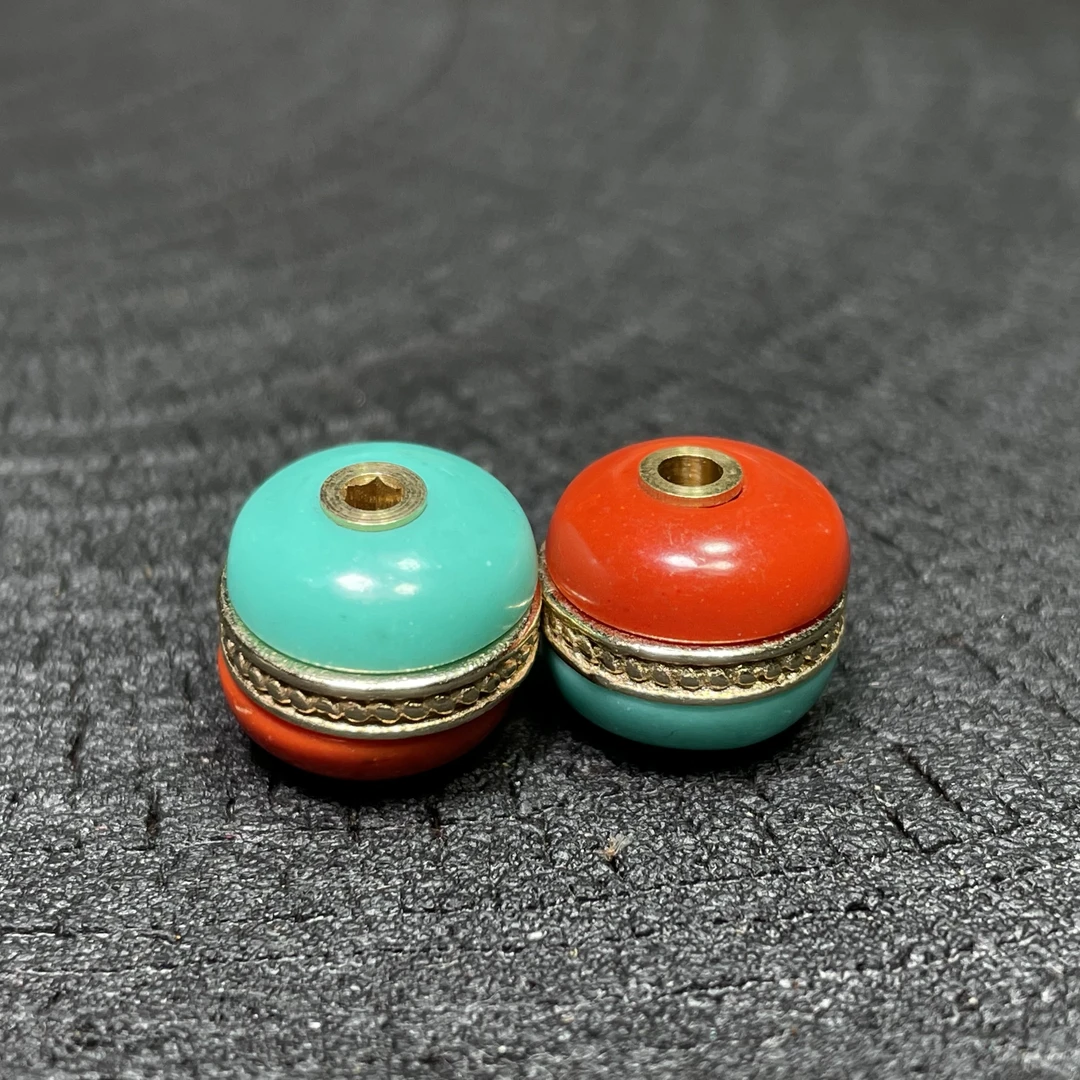 0610百搭DIY文玩汉堡珠10mm配串神器配星月猴头老型珠单颗