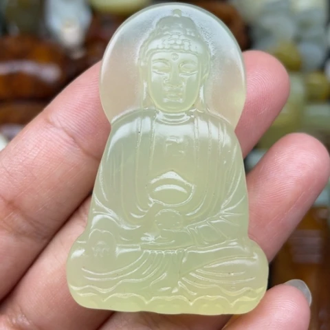 未镶嵌蛇纹石玉颈饰62
