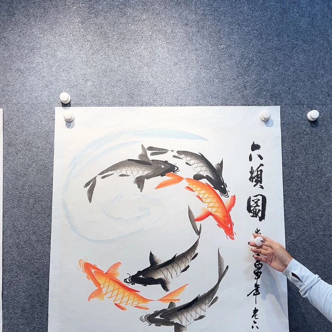 国画知乎之乐纯手绘