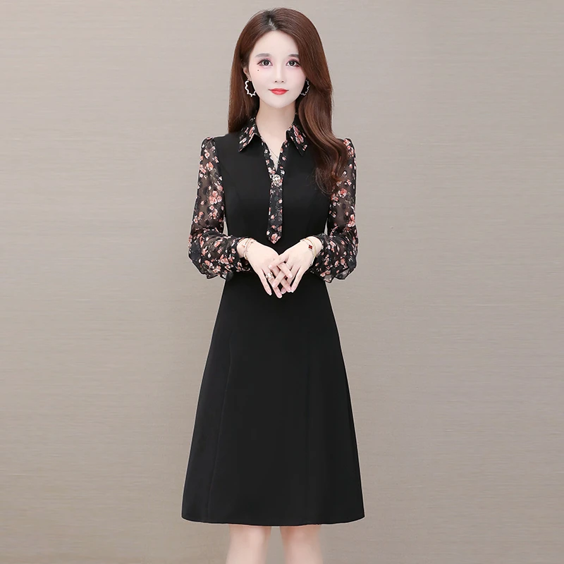 遮肚高端显瘦连衣裙早春2025年新款春秋洋气收腰高档中年妈妈