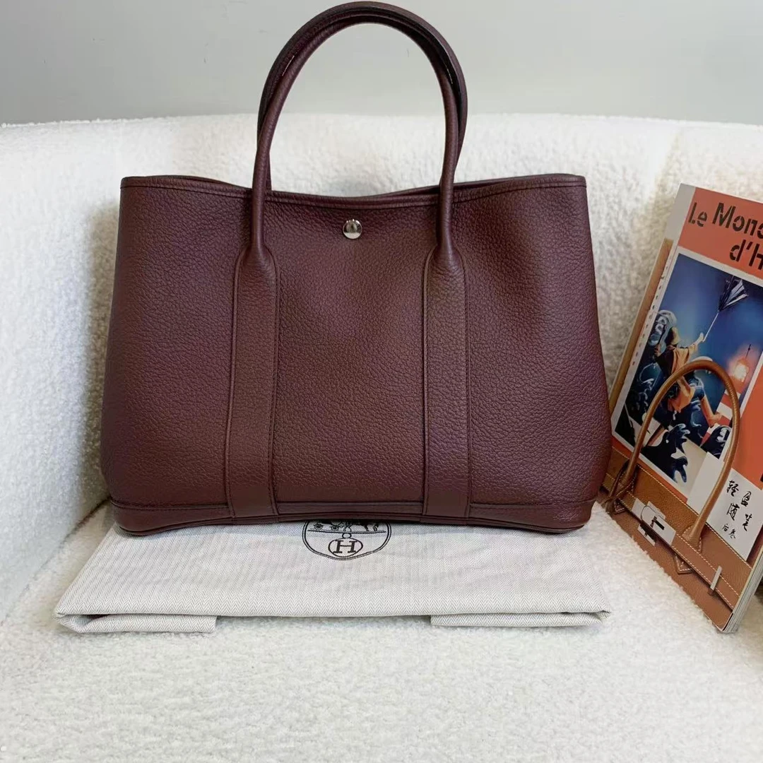 99新 Hermes/爱马仕 壹臻/马鞍红花园36 a刻 negonda皮/76222726