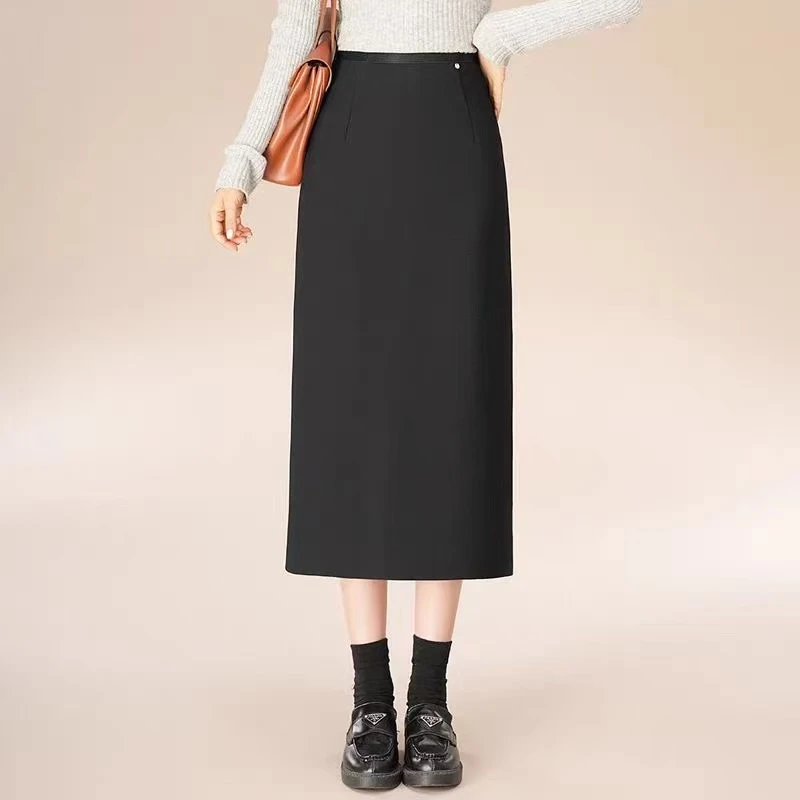 2025春秋新款小个子显瘦女装半身裙气质时尚百搭复古长裙