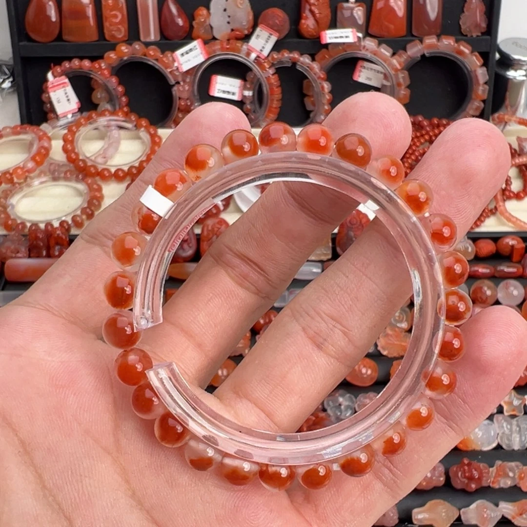 南红玛瑙未镶嵌颈饰鸿运当头单圈6mm+