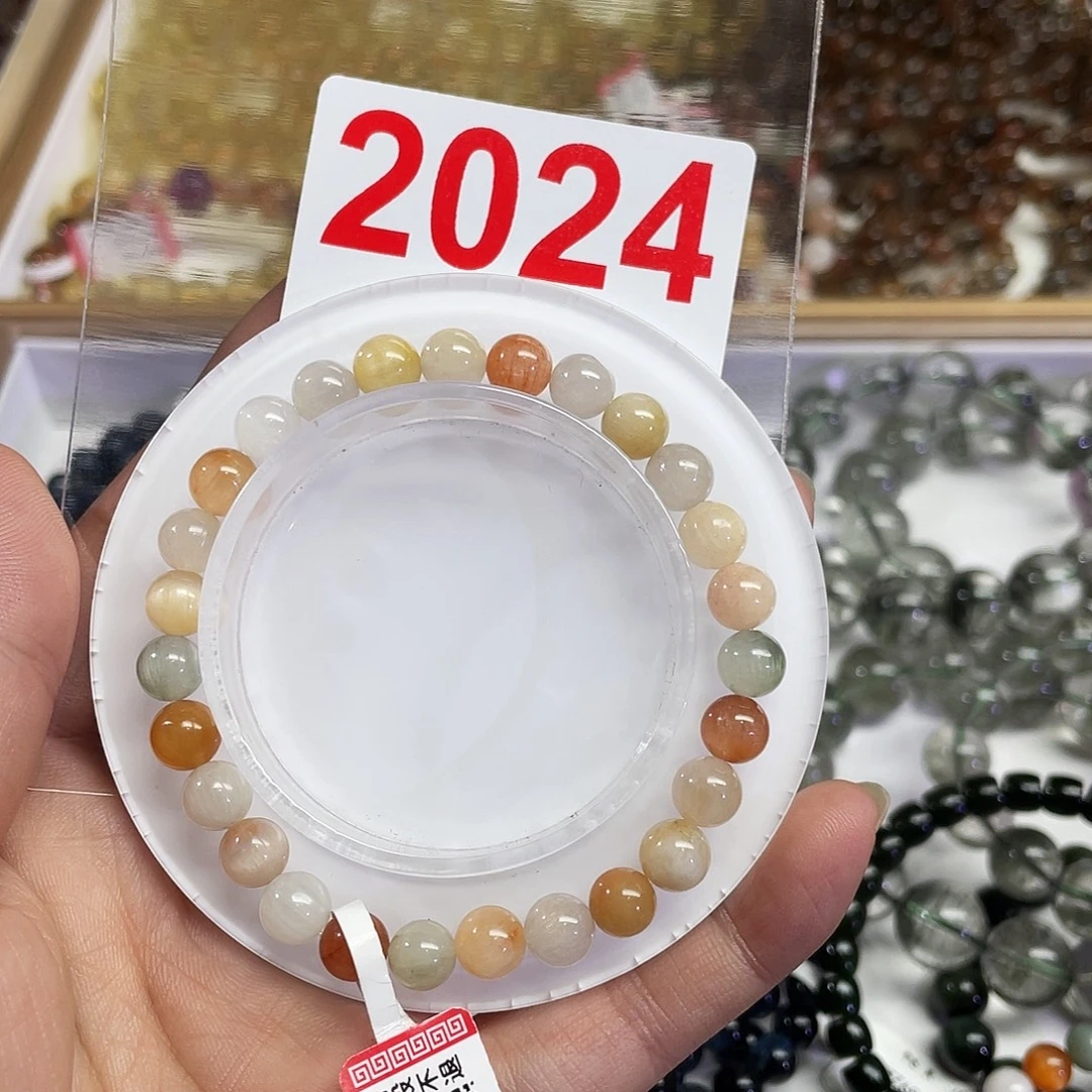 未镶嵌手链水晶彩兔毛7