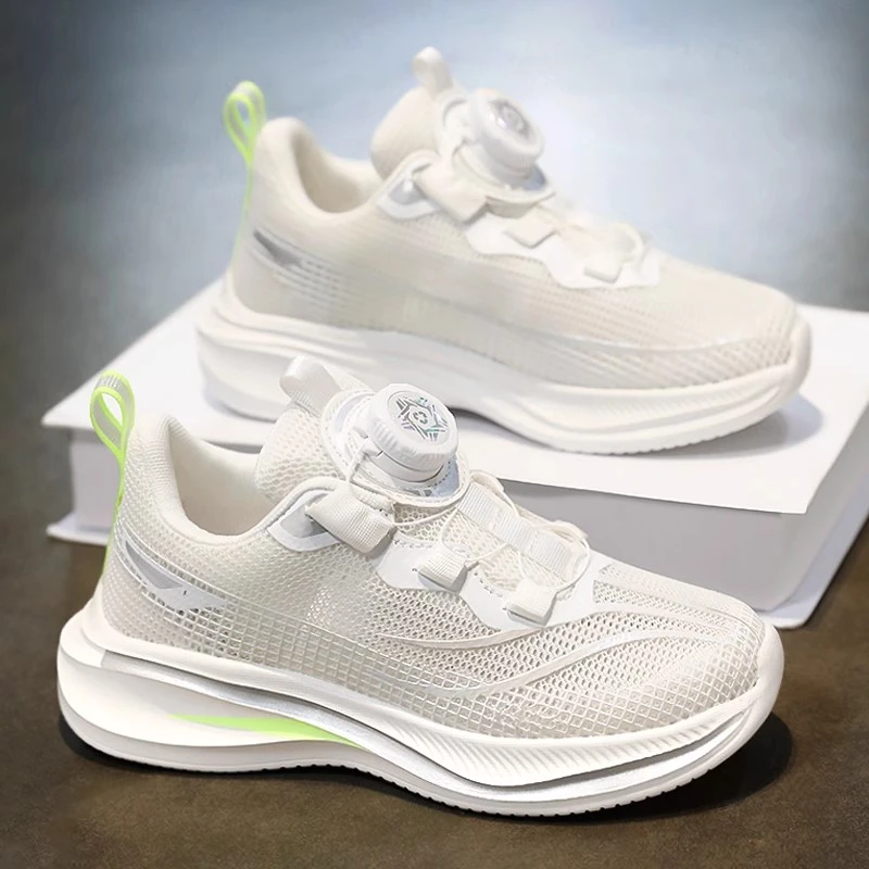 品牌断码男童6pro运动鞋夏季新款儿童透气单网软底跑步鞋学生白鞋