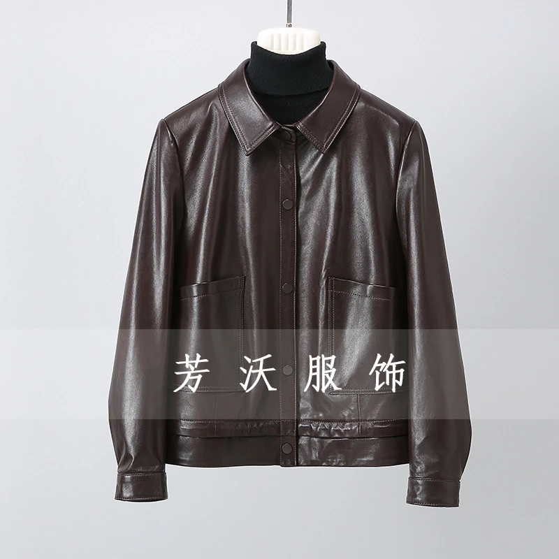 【亏本不加单】【绵羊皮】头层绵羊皮真皮皮衣外套女短款时尚年轻洋气