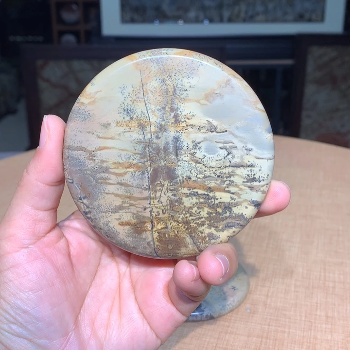 ，广西国画石摆件，收藏观赏