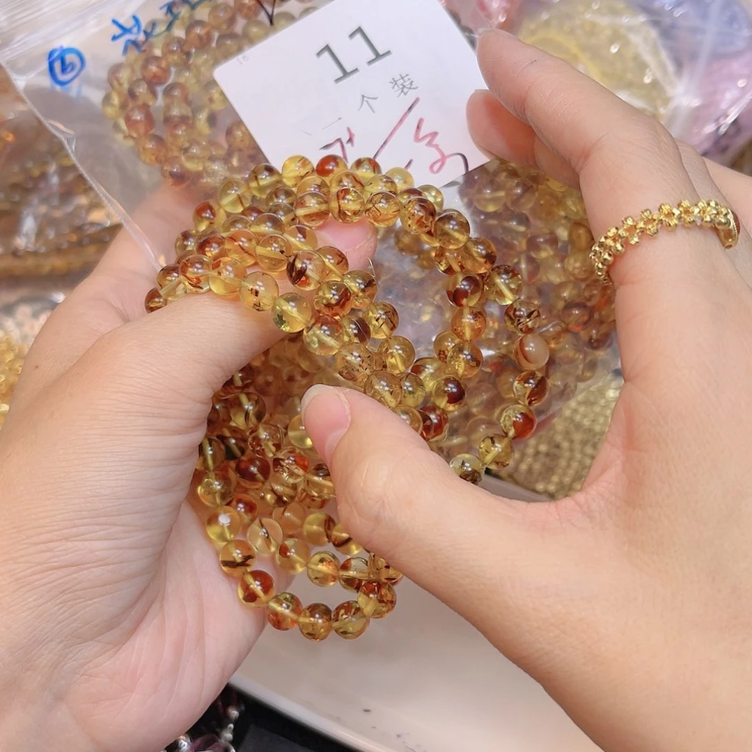 琥珀（花珀）珠宝奇石未镶嵌11