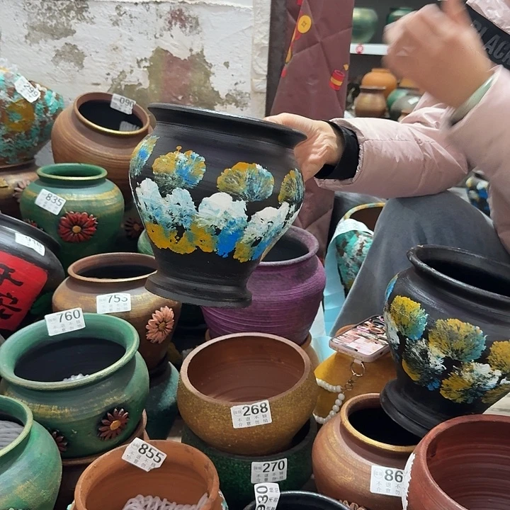 瑕疵彩绘鱼尾925高度20口径17