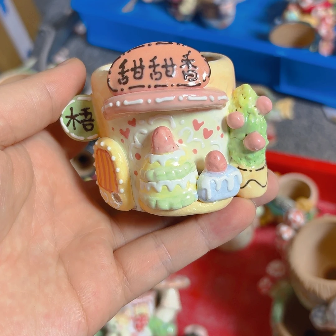老梧家的手工陶瓷多肉花盆