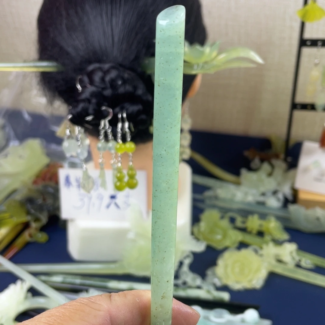 未镶嵌蛇纹石玉发饰