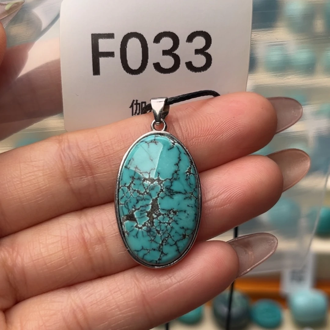 绿松石银S925镶嵌珠宝奇石