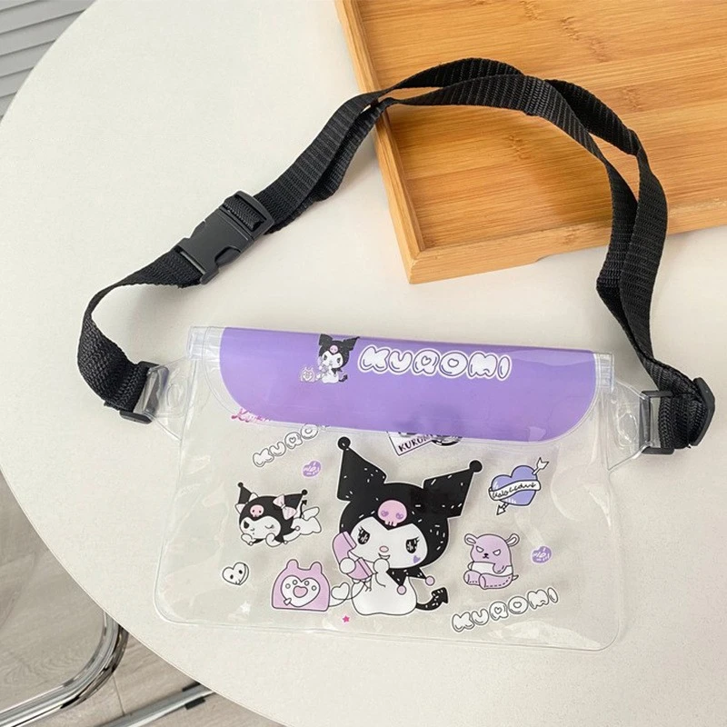 泼水节水上乐园沙滩海钓漂流沙滩潜水户外现货卡通手机防水袋腰包