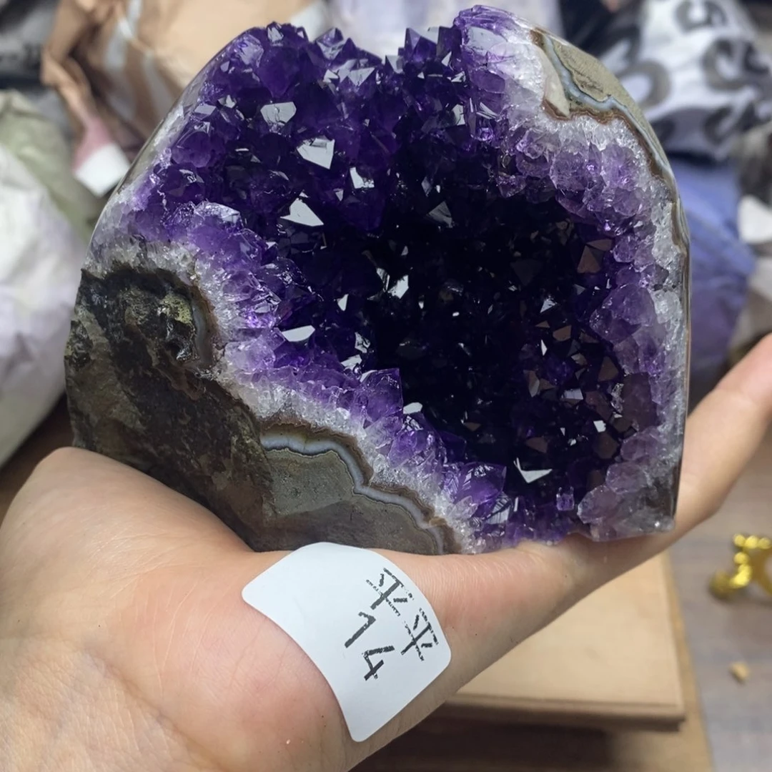 紫晶珠宝半成品未镶嵌