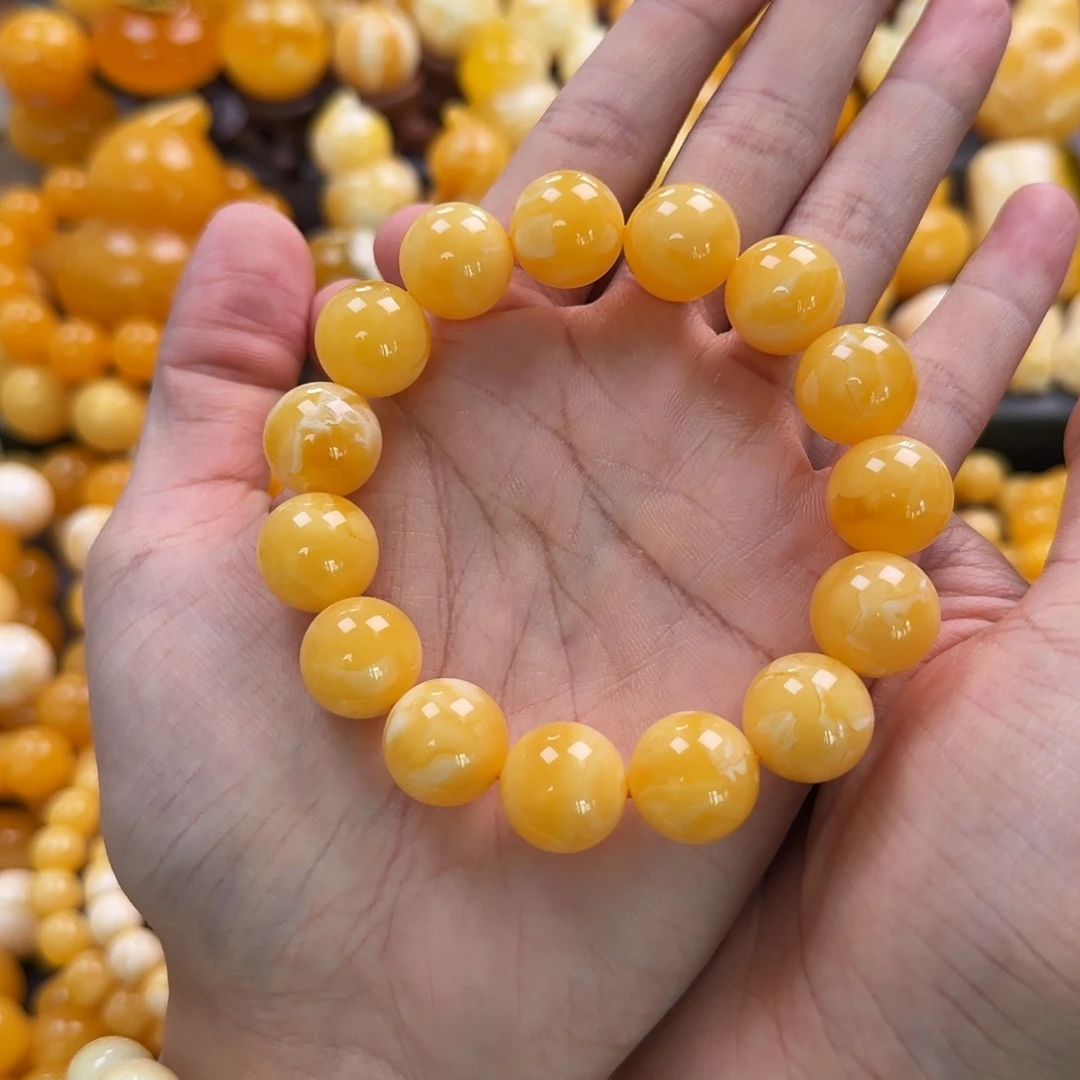 琥珀未镶嵌珠宝奇石15mm同料