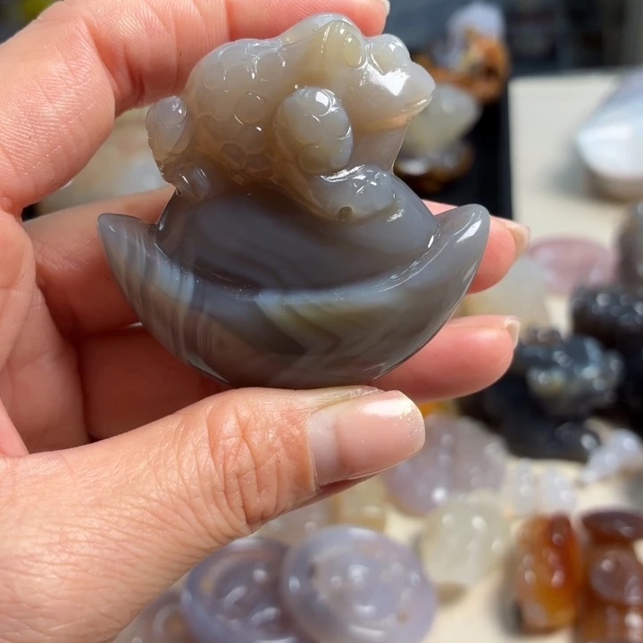 玛瑙/玉髓未镶嵌吊坠(不含链)