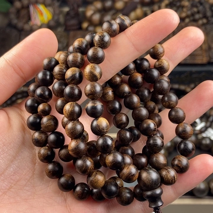 手串沉香水**烟越南芽庄白棋楠玉化留疤