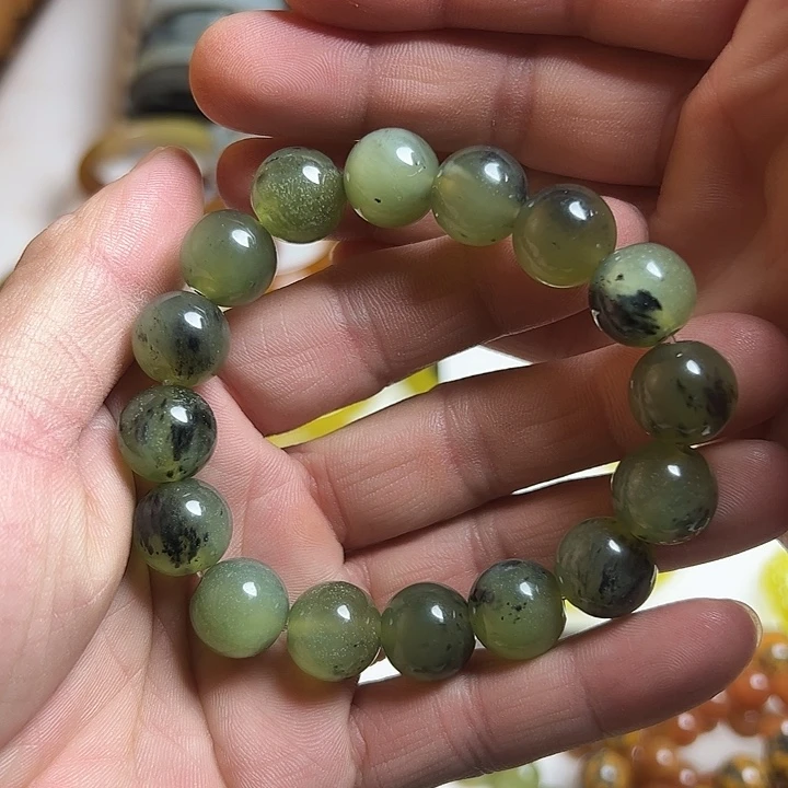 蛇纹石玉未镶嵌手链