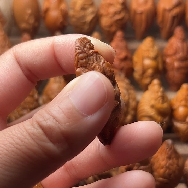 品***生橄榄核吊坠橄榄核