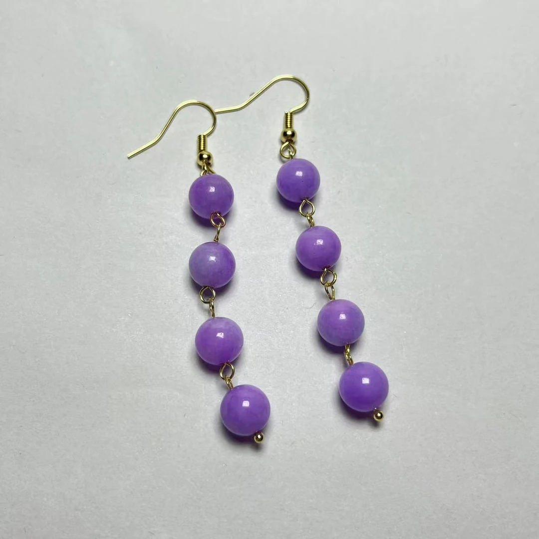 A58—百搭精美精致紫耳饰 多样性发货