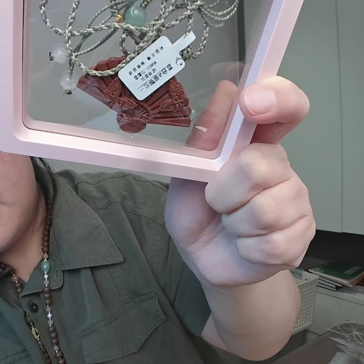 非金属扇项链 手工串珠