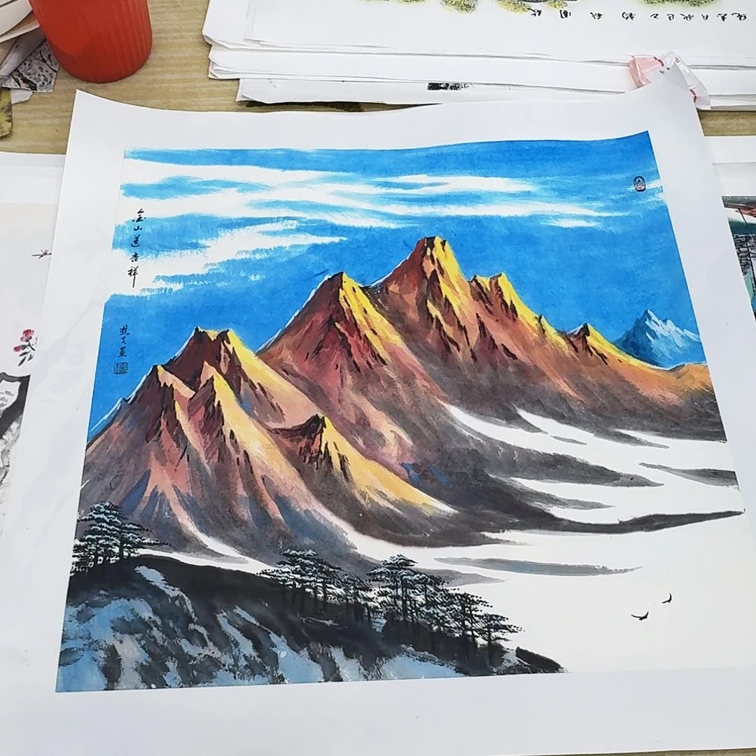 落***涯国画90.90手绘作品