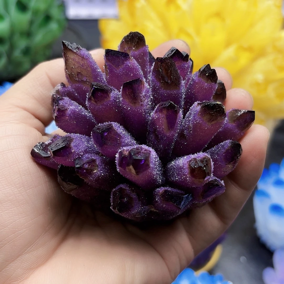 じ***Ю石材水晶紫色水晶