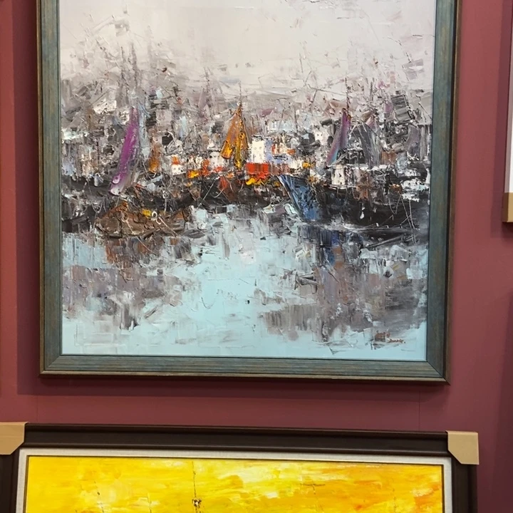 ~***…油画90.90画心尺寸作品