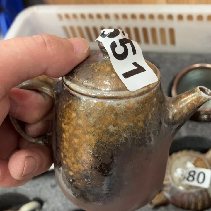 柴烧茶具茶杯大放漏