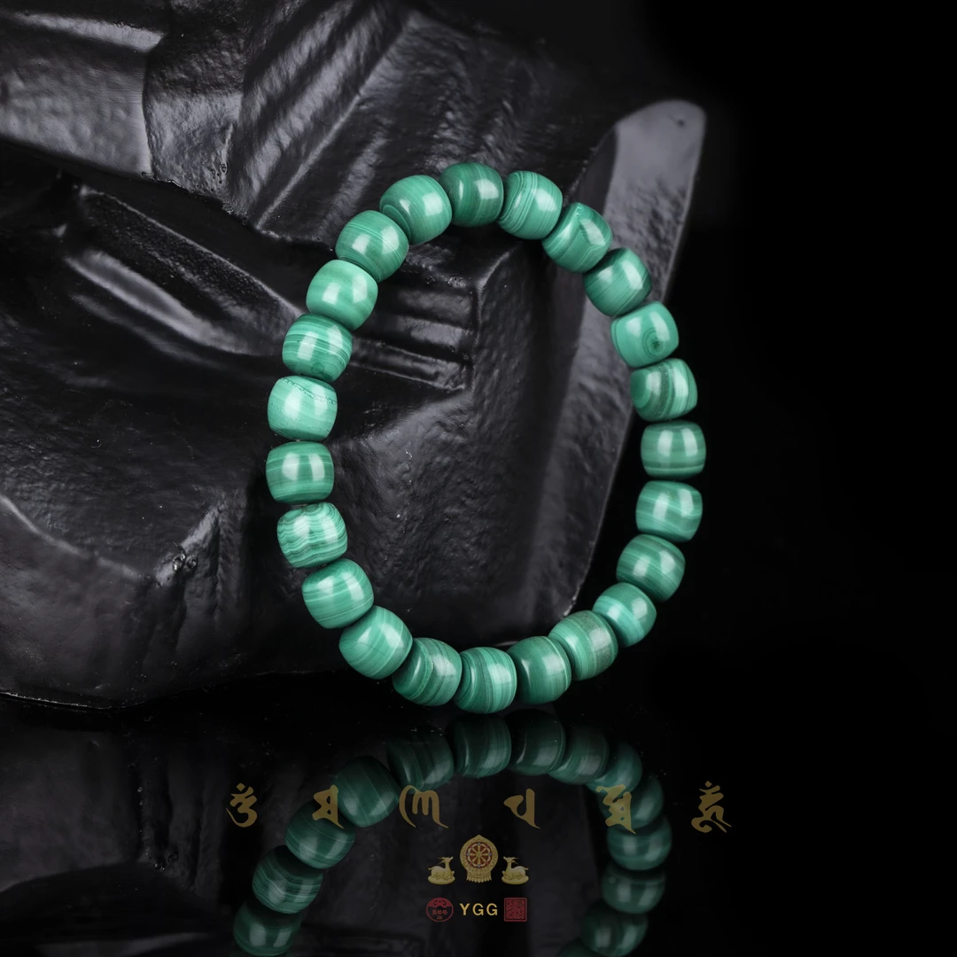 员格格AZZ14508/孔雀石老型珠手串（多样性发）