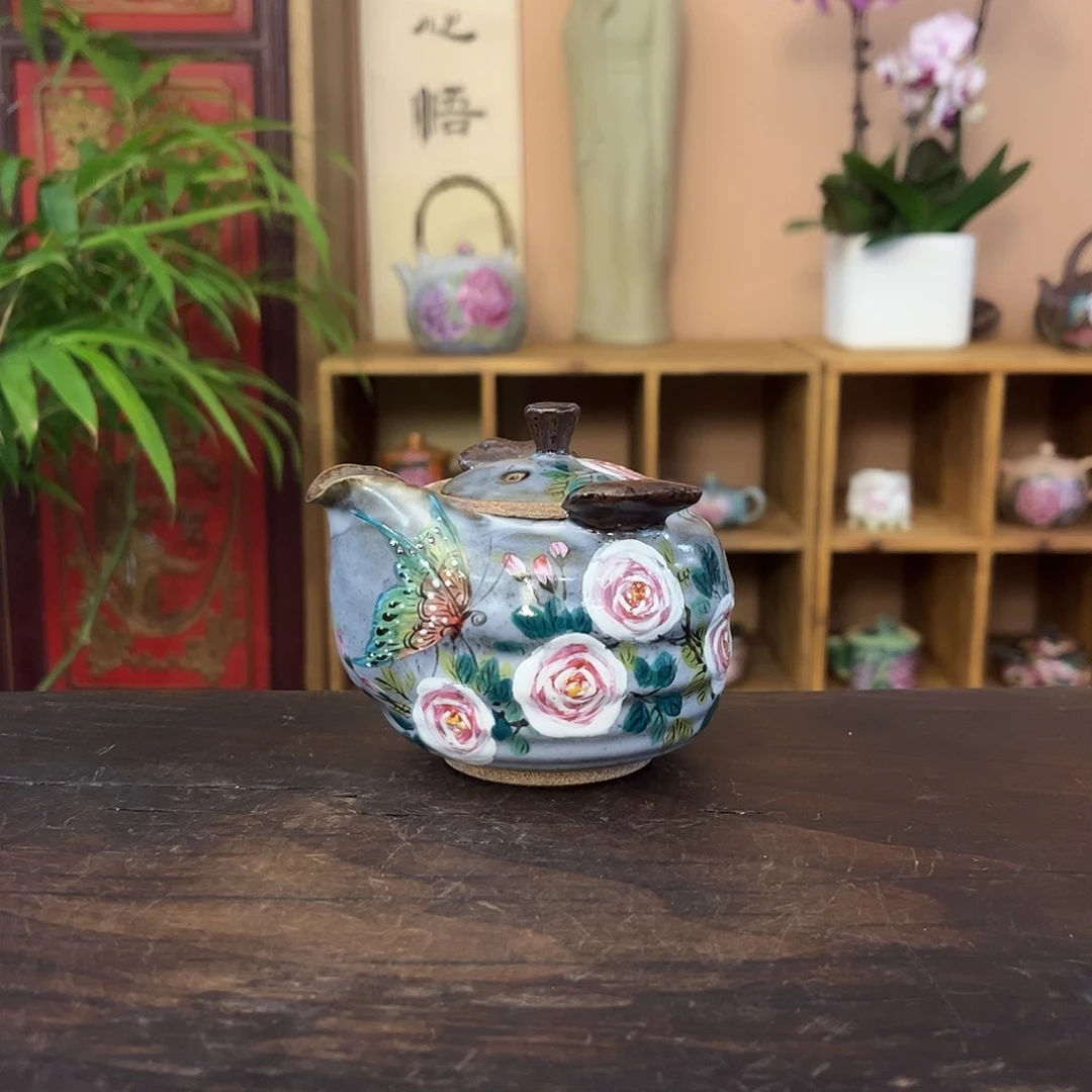 景德镇纯手工手绘柴烧